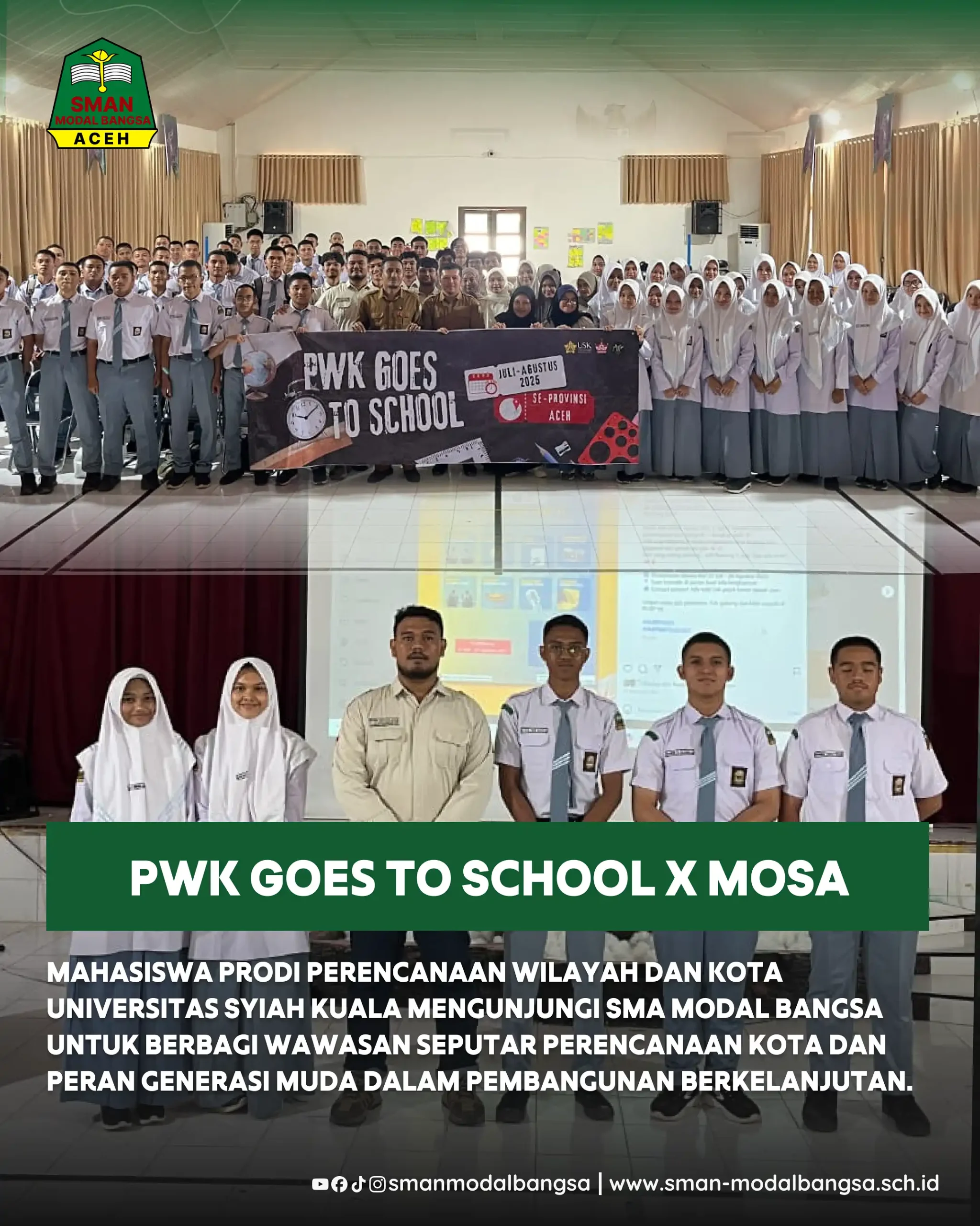 PWK Goes to School x SMAN Modal Bangsa: Menumbuhkan Kesadaran Akan Masa Depan Kota