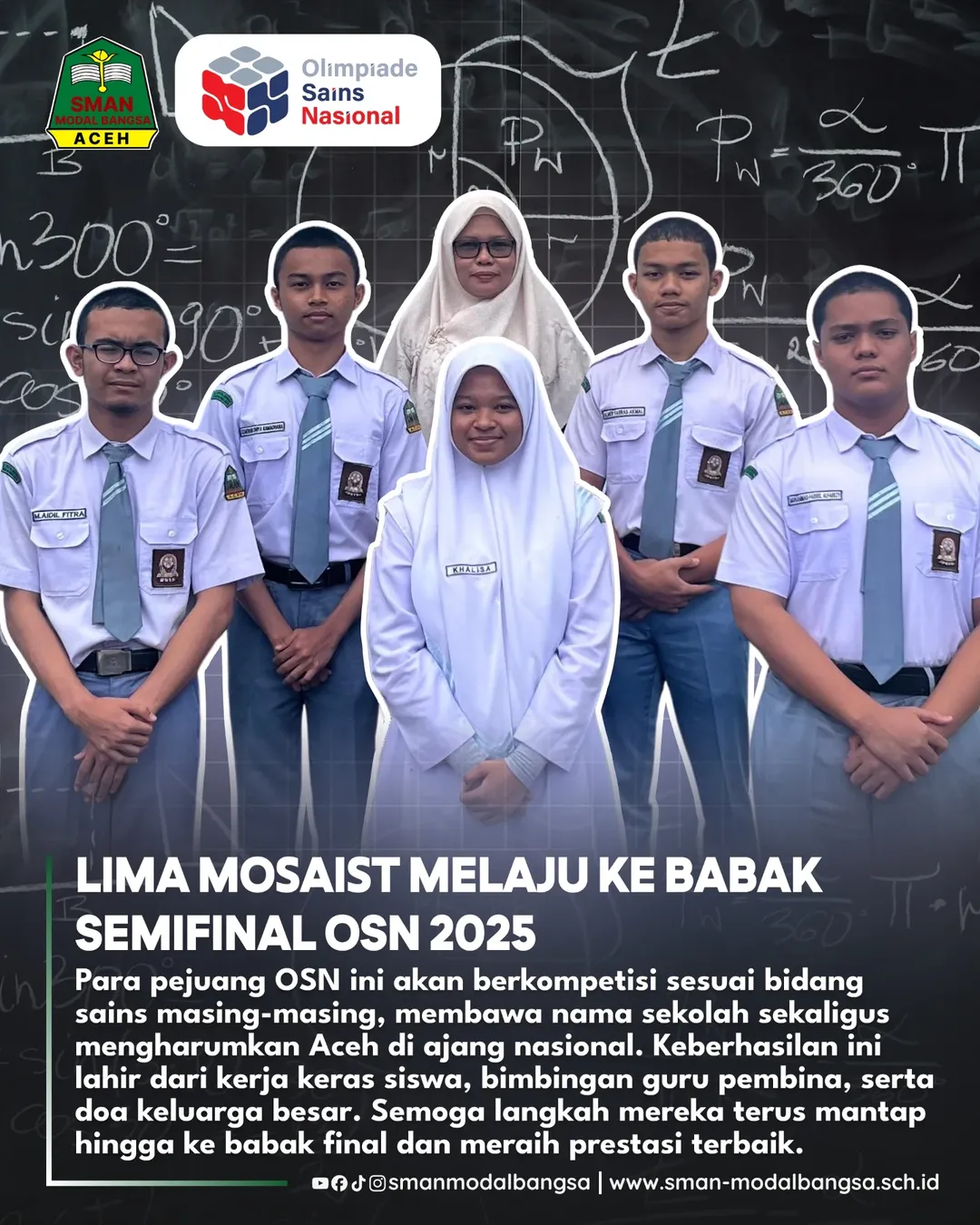 Lima Siswa SMAN Modal Bangsa Melaju ke Babak Semifinal OSN 2025