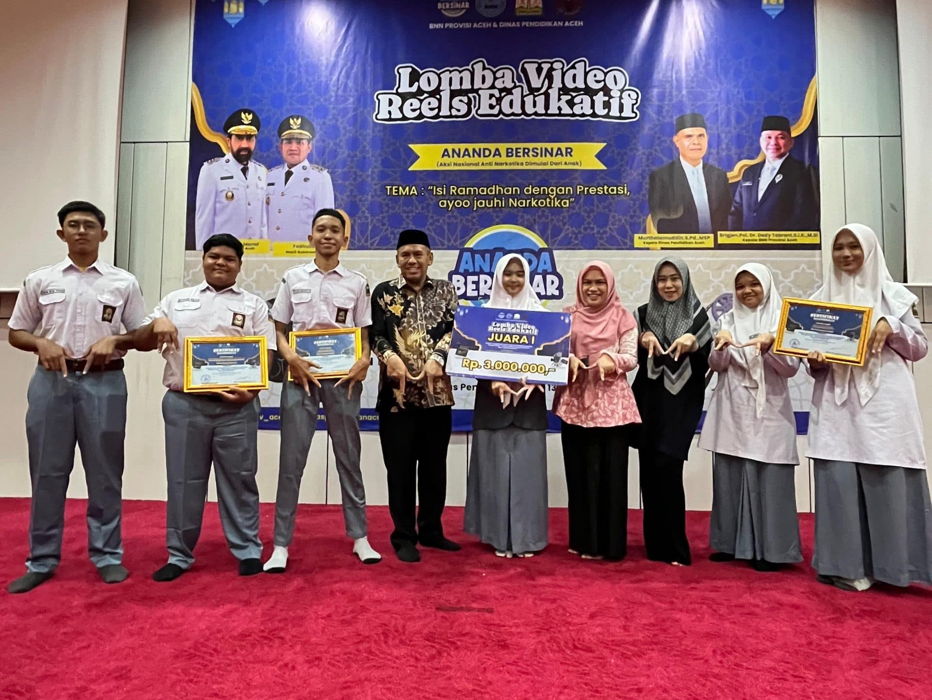 Jihan Asyifa, Raih Juara 1 dalam Lomba Video Reels Edukatif ANANDA BERSINAR tingkat Provinsi Aceh