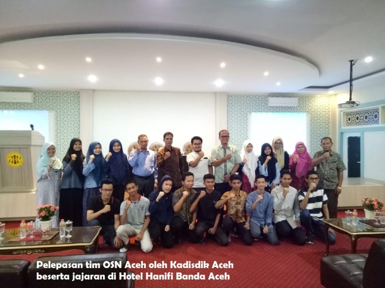 Pelepasan Tim OSN Aceh ke Manado