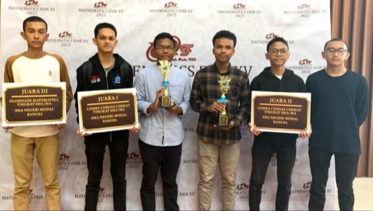 Juara 1 dan 2 CC Math Fair XV, Olimpiade Matematika Juara 3