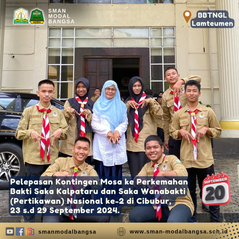 Pelepasan Kontingen Mosa ke Perkemahan Bakti Saka Kalpataru dan Saka Wanabakti (Pertikawan)